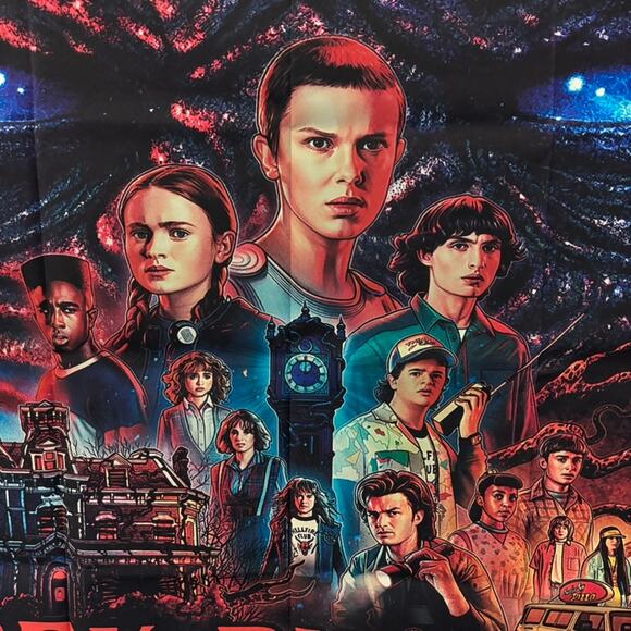 Stranger Things Happy Birthday Banner and Funko Pop Birthday Bunting - Picture 4 of 11